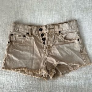 Free People cut off denim shorts